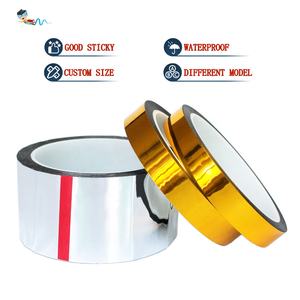 Pellicola PET Lucida Argento-Oro, Film Metallico Alluminato e Placcato Oro, Nastro Adesivo Riflettente a Specchio per Decorazioni Fai-da-Te - Product Image 1