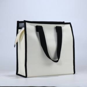 Wholesale Environmental Friendly Custom Printing <b>Tote</b> Zippered <b>Bag</b> for Women Travel - Product Image 3