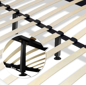 Lit rembourré de style italien avec cadre en bois de lierre contreplaqué de 1,2 cm d'épaisseur, taille Queen/King, livraison en une seule boîte - Product Image 6