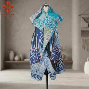 Proveedores dorados chaquetas Kantha largas Vintage - Product Image 3