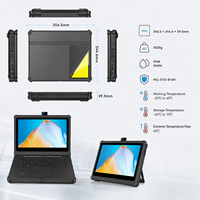 Computadora Portátil Resistente de 14 Pulgadas con Windows 11, IP66 a Prueba de Agua, I7-150U, GPS, Ideal para Trabajo de Campo, Computadoras Industriales Personalizadas