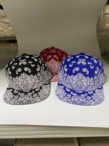 Tùy Chỉnh Paisley In Mô Hình Cổ Điển Màu Đỏ Đen Hoàng Gia Màu Xanh Snapback Mũ Và Mũ Bán Buôn - Product Image 2