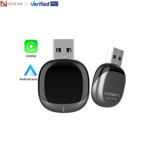 อะแดปเตอร์ UNIEAN U70 แบบพกพาไร้สายสำหรับ <span class=keywords><strong>CarPlay</strong></span> และ Android Auto ใช้งานได้กับรถยนต์ทั่วไป แปลง <span class=keywords><strong>iPhone</strong></span> ในรถยนต์ - Product Image 1