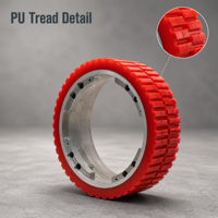 Troli Penggerak Beban Berat dengan Roda PU, Kualitas Tinggi OEM, Penjualan Grosir Langsung dari Supplier