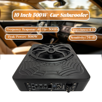 Subwoofer de siège de voiture 10 pouces 120W RMS à bobine simple mono 12V DC 40-500Hz, haut-parleur de basses universel avec grille personnalisée, direct usine, OEM