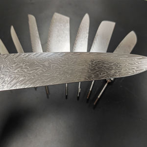 DM10BD1 maniglie pronte per l'installazione lame per coltelli damasco codolo a coda di topo struttura in piuma lame per coltelli affilate per la produzione di coltelli damasco - Product Image 3