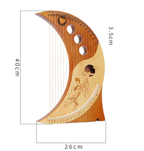 19 cordes lune harpe <span class=keywords><strong>Laia</strong></span> ange harpe instrument usine de gros - Product Image 2