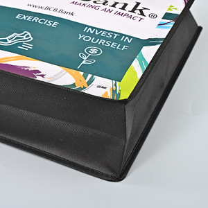 Bolsa de Compras Personalizada, Ecológica, Resistente, Reciclada, de Tela No Tejida, Laminada con RPET, para Supermercado - Product Image 3