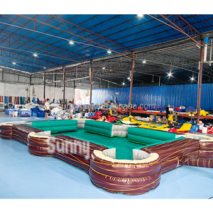 Nouveau design interactif gonflable humand table de <span class=keywords><strong>billard</strong></span> gonflable football snooker ball pool livré avec des ballons de Table Soccer - Product Image 3