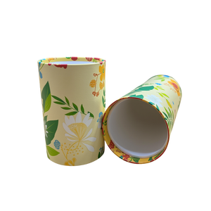 Tube cylindrique en carton biodégradable personnalisé en kraft naturel pour bougies, avec lamination mate, gaufrage et doublure en éponge – Vente en gros - Product Image 2