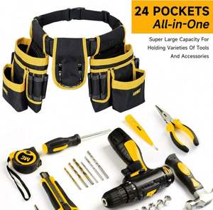 Free Sample 2024 New Design Durable Pu <b>Leather</b> Unisex OEM Wholesale Construction Electrical Engineer Waist <b>Tool</b> Organizer <b>Belt</b> - Product Image 6
