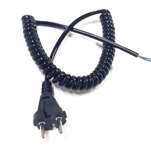 Câble d'alimentation AC à 2 broches, norme européenne Cee 7/17, prise Schuko, câble spiralé, câble rétractable en <span class=keywords><strong>spirale</strong></span>, rallonge pour appareil - Product Image 5