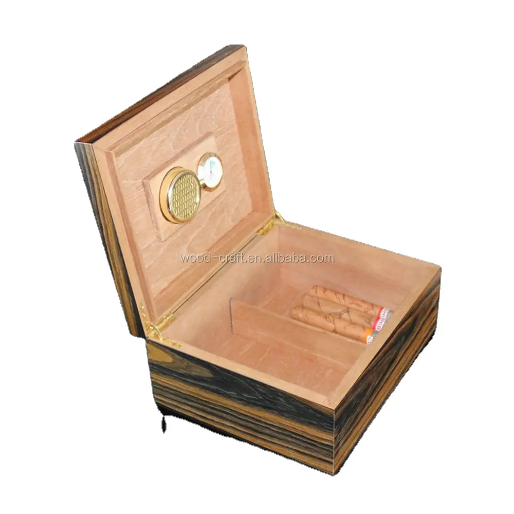 Premium Cigar Humidor With Hygrometer And Humidifier