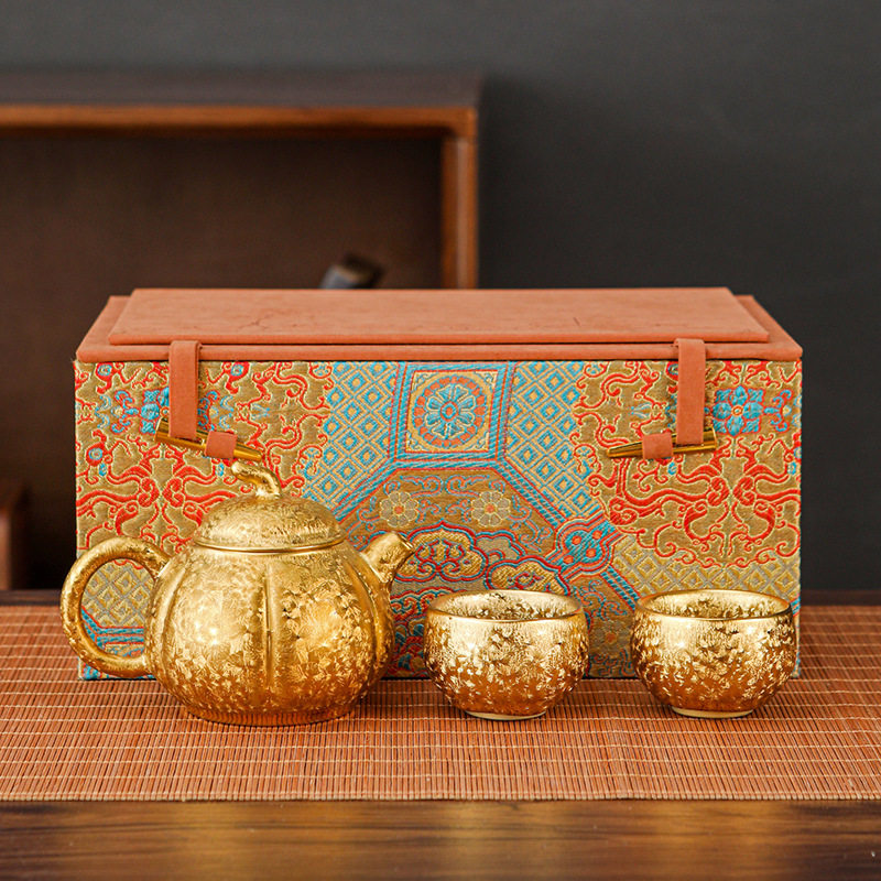 Gold tea set 6