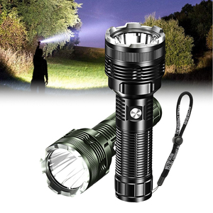 Proyector Recargable Súper Brillante Linterna De Mano Reflector Con Cargador USB Reflector Luz De Camping (color : A Tamaño: 19.510.5 In