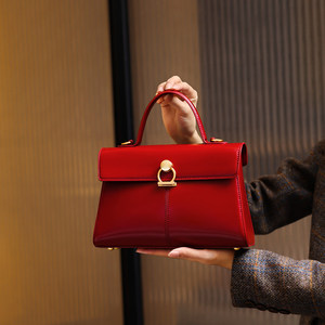 Sac à main <span class=keywords><strong>de</strong></span> mariée rouge grande capacité au design original, nouvelle collection Printemps/Été 2026, livraison directe disponible, en polyester - Product Image 3