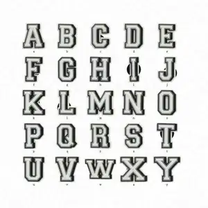 Wholesale English letters & Number clog Charms For Clog letter clog charms alphabet shoe charms for clog decoration accessories