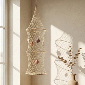 Jaula para Peces Colgante de Cuerda Estilo Mediterráneo, Color Blanco Irregular, Decoración para el Hogar, Accesorio para Fiestas de Cumpleaños al Aire Libre - Product Image 4