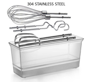 Máy Trộn Salad Gia Dụng 5 Tốc Độ, Máy Xay Bơ Hỗn Hợp Máy Làm Kem, Máy Trộn Bánh Mì Cầm Tay Mini - Product Image 2