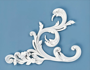 Moldura Decorativa de Espuma de Poliuretano de Alta Calidad OR-7243, Diseños de Cornisas y Coronas para Paredes y Techos, Adorno Floral Decorativo de PU - Product Image 2