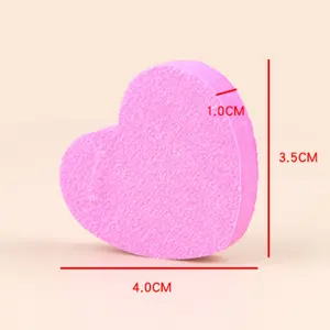 Bloques de limas de uñas de esponja rosa de doble cara 100/180, pulidor de lija, forma de corazón, herramientas de manicura - Product Image 6