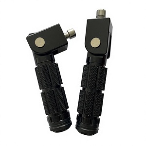 Repose-pieds pliables en aluminium CNC pour moto, pédales réglables pliables, accessoires de modification de moto OEM personnalisés - Product Image 1