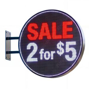 Letrero LED Redondo Iluminado <span class=keywords><strong>con</strong></span> Soporte, Plug and Play, Caja de Luz Circular de Alta Luminosidad, Control Móvil, Publicidad Dinámica para Tiendas - Product Image 1