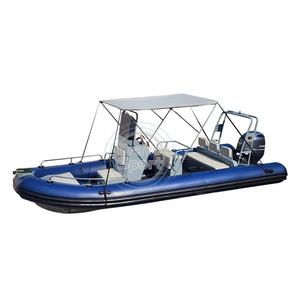 Bateau gonflable de pêche en aluminium de 19 pieds, best-seller, avec volant, bateau à rames Hypalon 580 - Product Image 5