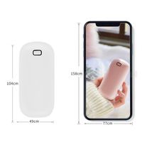 Calentadores de manos bonitos Treasure, 4000mAh Cargador USB Power Bank Calentadores de manos de bolsillo de calefacción de doble cara portátiles/