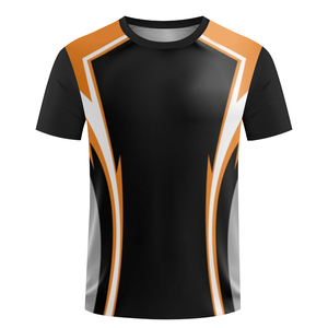T-shirt da <span class=keywords><strong>Tennis</strong></span> da Tavolo per <span class=keywords><strong>Uomo</strong></span>, <span class=keywords><strong>Maglietta</strong></span> Estiva a Maniche Corte per Fitness e Allenamento di Badminton, Abbigliamento Sportivo con Stampa in Sublimazione - Product Image 5
