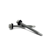 Metric Dacromet High Strength Self-tapping Screws for Carbon Steel with External Hexagonal Flange Drill Bit