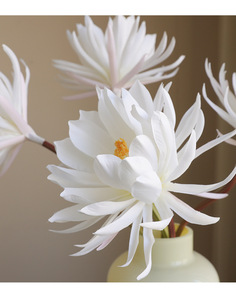Fiori Artificiali C1206 Epiphyllum in Seta, Cereus a Fioritura Notturna per Decorazioni in Stile Coreano, Bouquet da Matrimonio e Allestimenti per Vetrine - Product Image 5