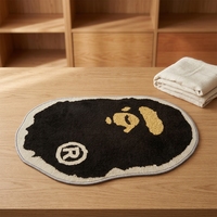 Tapis imprimé irrégulier Anime personnalisé Kaws Bape, tapis de salon, tapis Bape Bear pour chambres à coucher