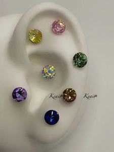 Boucles d'oreilles classiques pour femmes en diamant Moissanite de haute qualité - Product Image 4