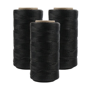 ด้ายขี้ผึ้ง0.8มม. ด้ายขี้ผึ้งโพลีเอสเตอร์เย็บแว็กซ์ความแข็งแรงสูง - Product Image 2