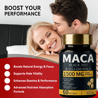 Potenciador Masculino de Maca y Pimienta Negra de Alta Dosis - Un Nuevo Suplemento Energético Mejorado que Ayuda a Engrosar, Alargar y Agrandar