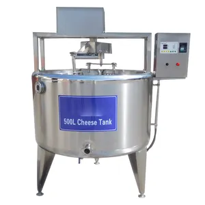 Tanque de fermentação industrial para iogurte, leite, vinho, fermentador 1000L, 500 litros