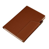 Bloc notes oem en cuir Pu, impression de logo personnalisé, couverture rigide A5, fourniture de bureau, agenda, business planificateur