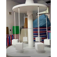 Équipement de terrain de jeux intérieur personnalisé : Carrousel enfant Octopus rotatif et Cocotier pour logiciels et centres commerciaux, à vendre