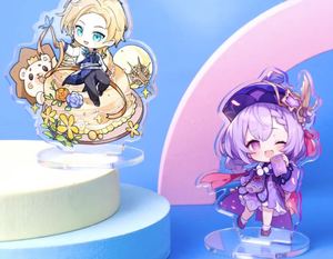 Wholesale Custom UV Printed Acrylic Charm <b>Keychains</b> Logo Print Cartoon <b>Anime</b> Design Light Weight Hard-Wearing Promotion Gifts - Product Image 1