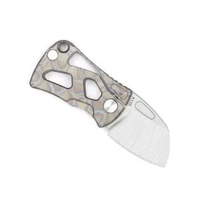 BST-TI New Arrival Stainless Steel Titanium Edc Knife Survival Campingtactical Folding Pocket Knife Outdoor Knife