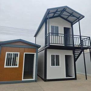 Casa Modulare a 2 Piani in Container, Design Personalizzato con Tetto Triangolare, <span class=keywords><strong>Villa</strong></span> Moderna Prefabbricata - Product Image 1