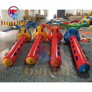 Jeux d'eau de <span class=keywords><strong>chenille</strong></span> gonflable en plein air jeux de construction d'équipe de course gonflables course de bateaux dragons gonflables en vente - Product Image 3