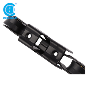 Fabrikada ağır slayt upvc alüminyum çift pencere kapı sürgülü pencere silindiri tekerlekler kasnak demir ile güney amerika - Product Image 4