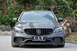 Pare-chocs avant de voiture pour <span class=keywords><strong>Benz</strong></span> <span class=keywords><strong>C</strong></span> Class W205 C205 <span class=keywords><strong>AMG</strong></span> coupé, kit de protection, mise à niveau normale, C63S <span class=keywords><strong>AMG</strong></span> 1:1, 2014 — 2021 - Product Image 3