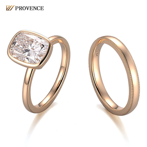 2.71 Karaat Igl D Vvs Lab Diamanten Trouwringen Aangepast Luxe 18K Massief Goud Fijne Ringen Hand Ring Set Voor Paar Hot Sale - Product Image 2