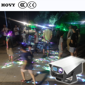 <span class=keywords><strong>Projecteur</strong></span> de sol portable interactif Full HD LCD avec mise au point automatique, haut-parleur intégré et contrôle par application pour jeux en extérieur - Product Image 3