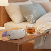 Masseur oculaire professionnel en gros avec compresse chaude/froide et massage par vibration pour masque oculaire intelligent en silicone pour le soulagement