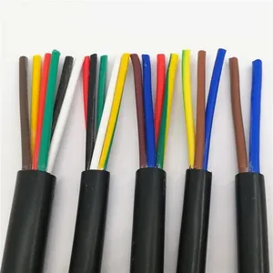 Cable de alambre flexible de PVC aislado RVV RVVP de 2x1,0mm, 2x1,5mm, 2x2,5mm, 2x mm