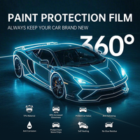 Rollo de Película Protectora de Pintura TPU de 7.5mil, Duradera, Auto-Reparable, Resistente a los Rayos UV, Cambio de Color, para Protección Completa del Vehículo, Garantía de 5 Años